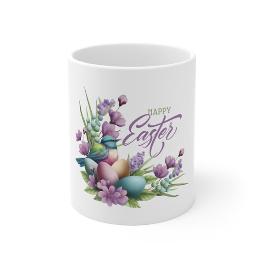 "Happy Easter" 11oz, 15oz Ceramic Mug